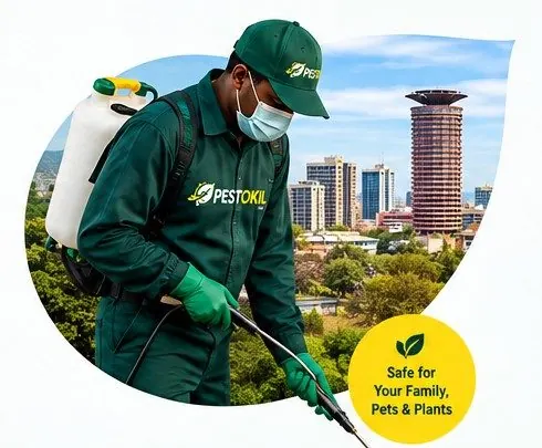 Pestokil pest control technician serving Nairobi businesses